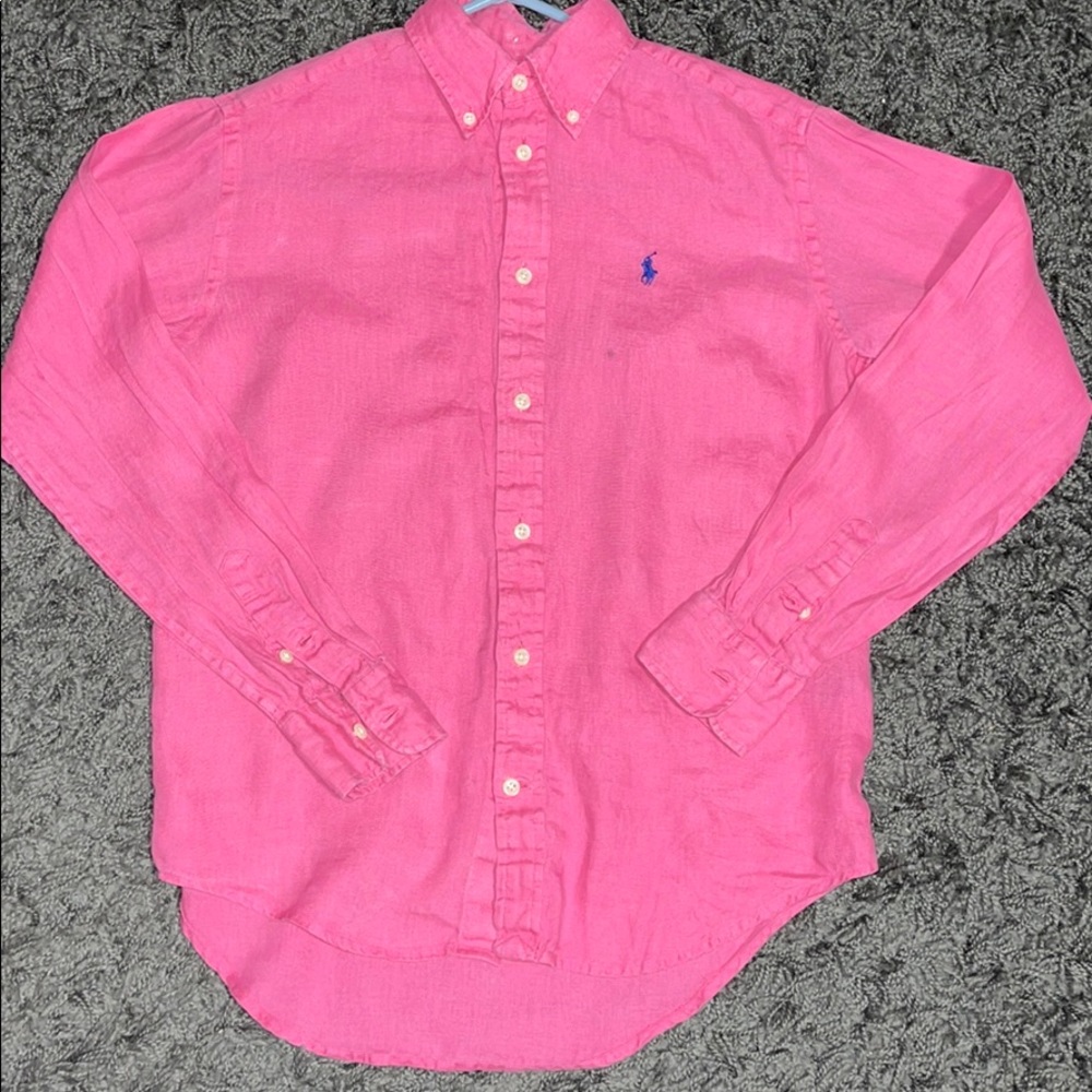 Pink Ralph Lauren Sport Button Down
